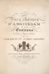 "Selected Views of Amsterdam and Surroundings" etuosa, pubi. Amsterdam, 1825